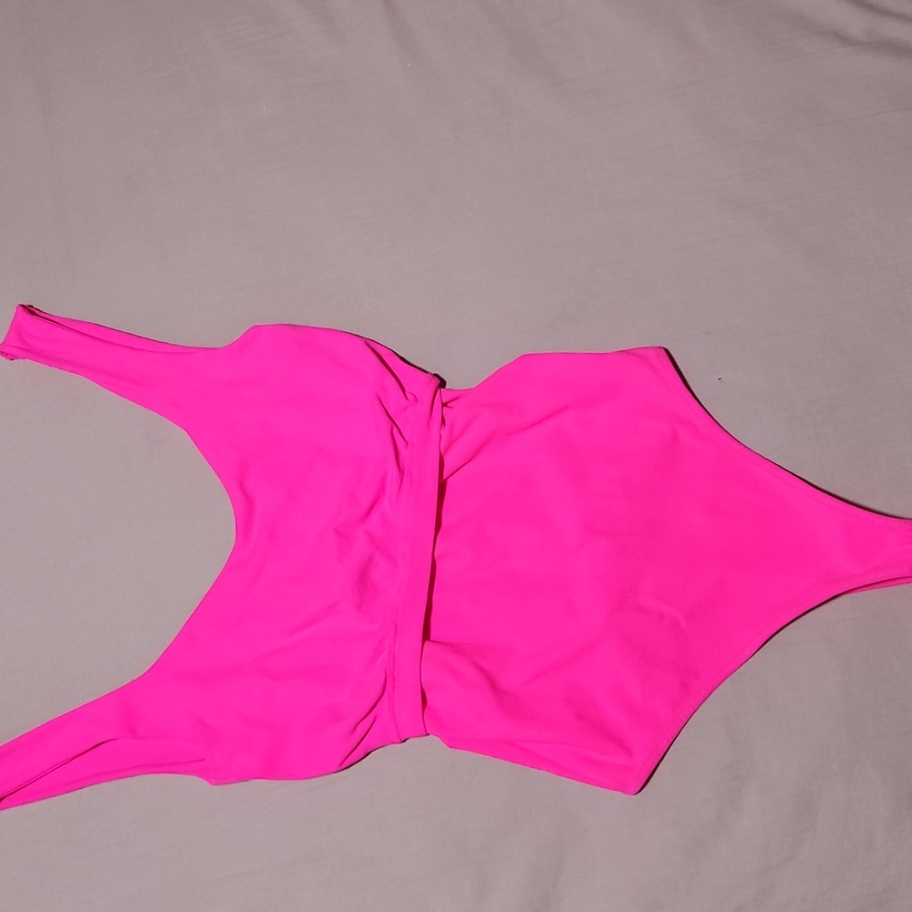 FREE PEOPLE INTIMATELY Pink Women's One-Piece Swimsuit SIZE M-L - Picture 8 of 9